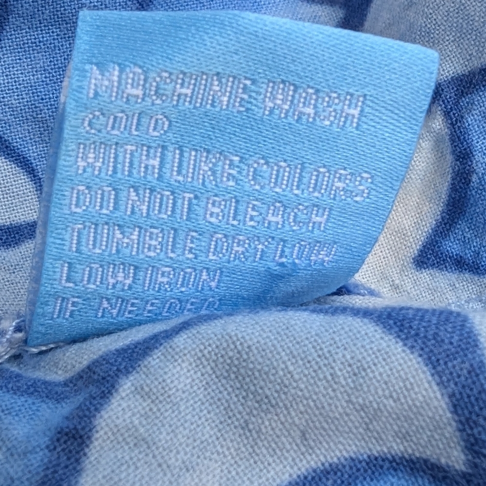 J. McLaughlin Blue and White Floral Shirt - Picture 6 of 8